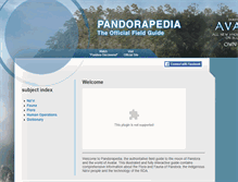 Tablet Screenshot of pandorapedia.com